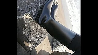 Rubber boots fetish